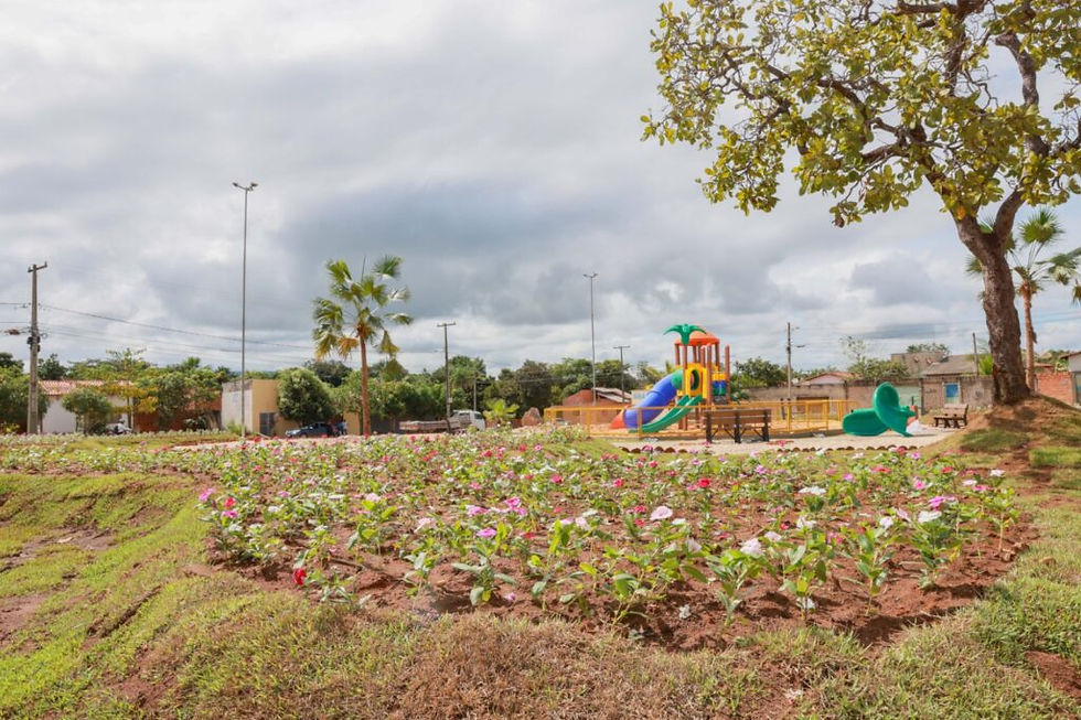 Praça do Setor Belo Vale também recebeu paisagismo – Foto: Jéssica Sá