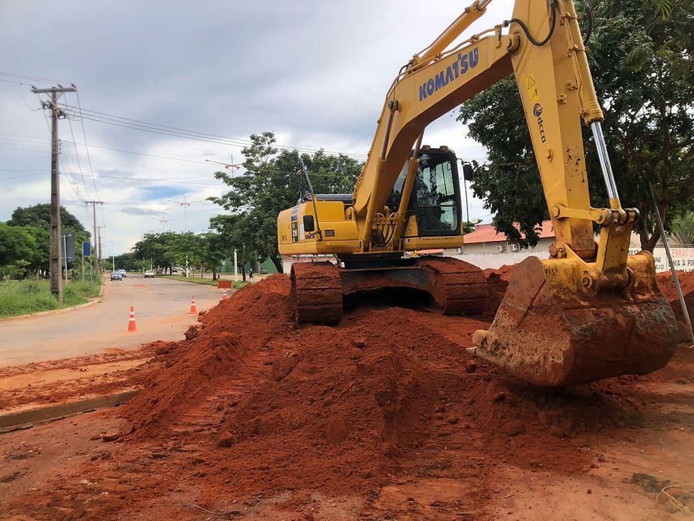 Obra de pavimentação asfáltica na Avenida LO-21 – Foto: Divulgação