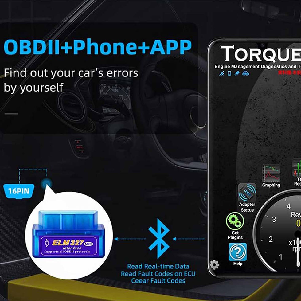 Thumbnail: OBD2 Car Bluetooth Scanner Code Reader OBDII ELM 327 Read Tool For iPhone