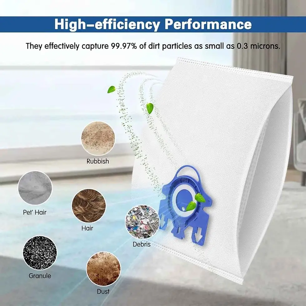 Thumbnail: 3D Airclean GN Vacuum Cleaner Bag for Miele Classic C1 Complete C1 C2 C3 10 Pack