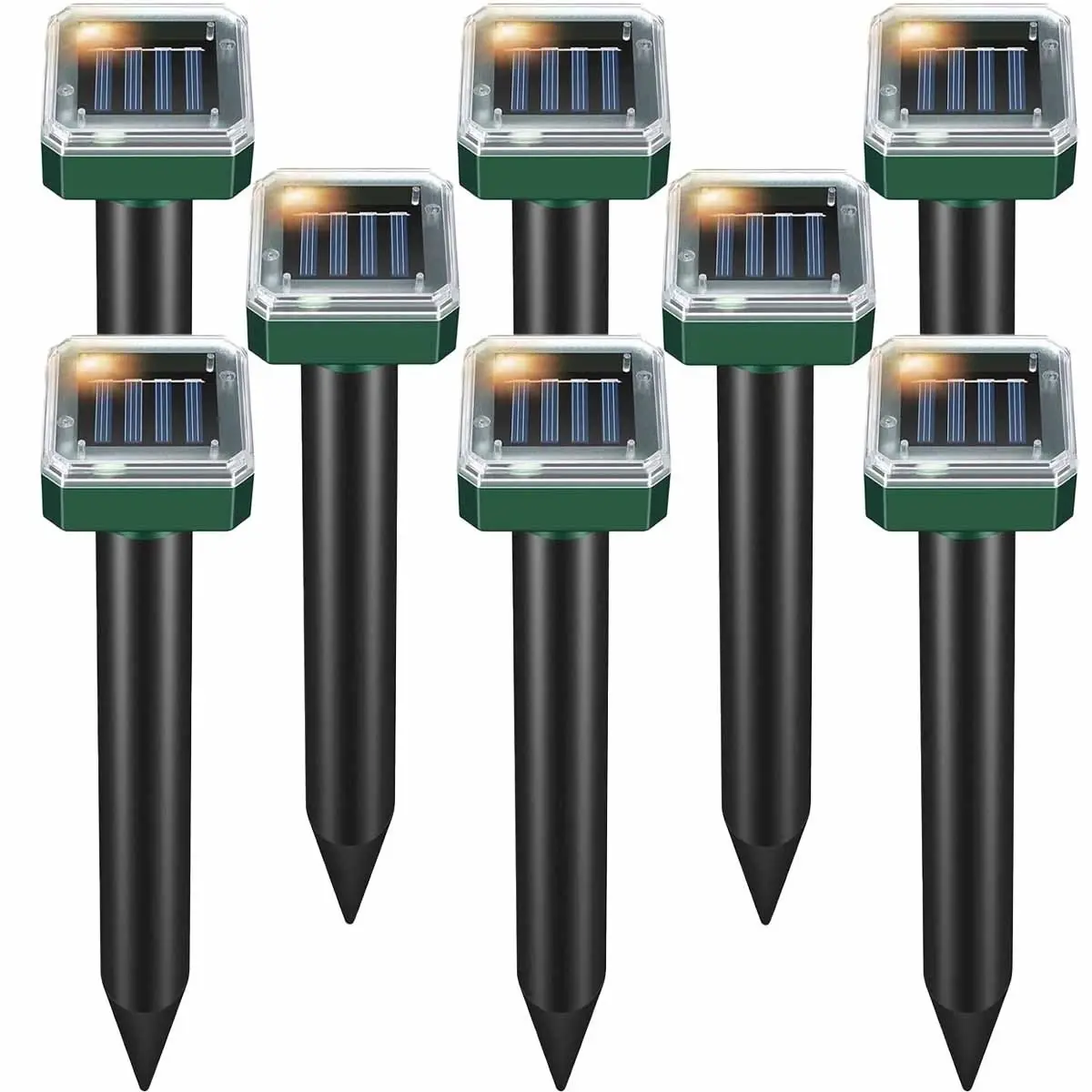 Solar Power Animal Ultrasonic Repellent Mice Gopher Mole Pest Snake Repeller