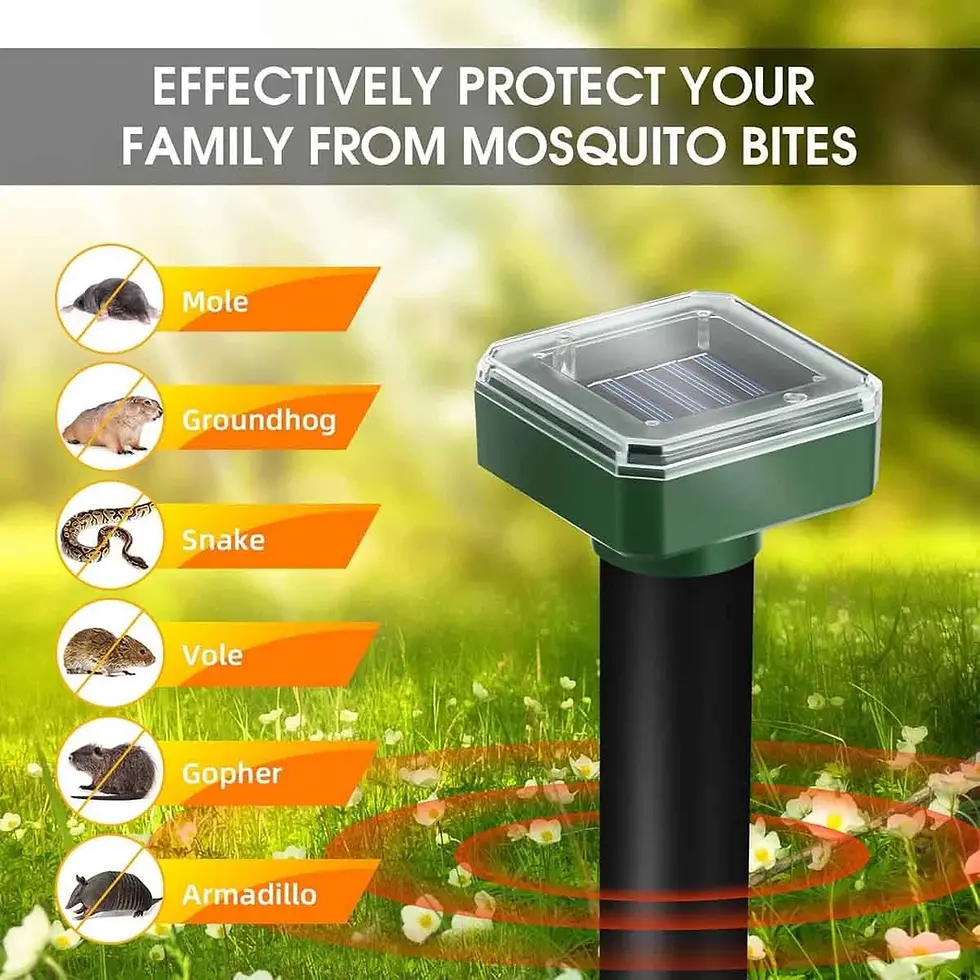 Thumbnail: Solar Power Animal Ultrasonic Repellent Mice Gopher Mole Pest Snake Repeller