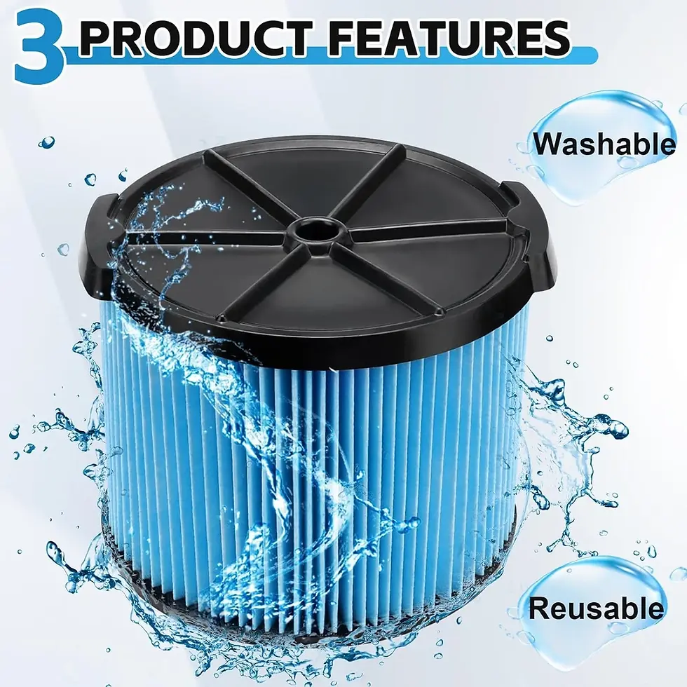 Thumbnail: For Rigid 26643 VF3500 4-Gallon Portable 3-Layer Vacuum Filter WD4050 Pro-Vac
