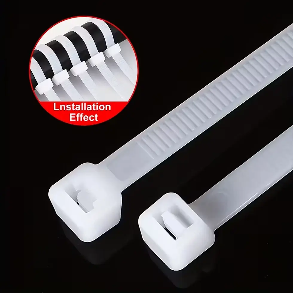 Thumbnail: Heavy Duty Nylon Universal Cable Tie Buckle Self Locking Nylon Zip Ties Holder