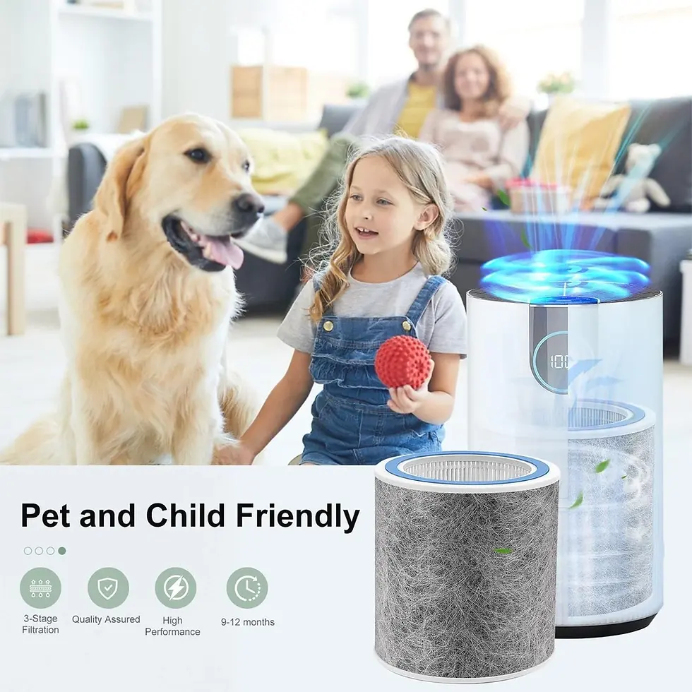 Thumbnail: 1-2 Pack True HEPA Replacement Filter,Compatible with Shark Air Purifier HP102