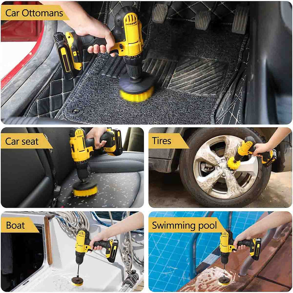 Thumbnail: Car Detailing Brush Wash Auto Detailing Cleaning Kit Engine for Wheel Clean Set