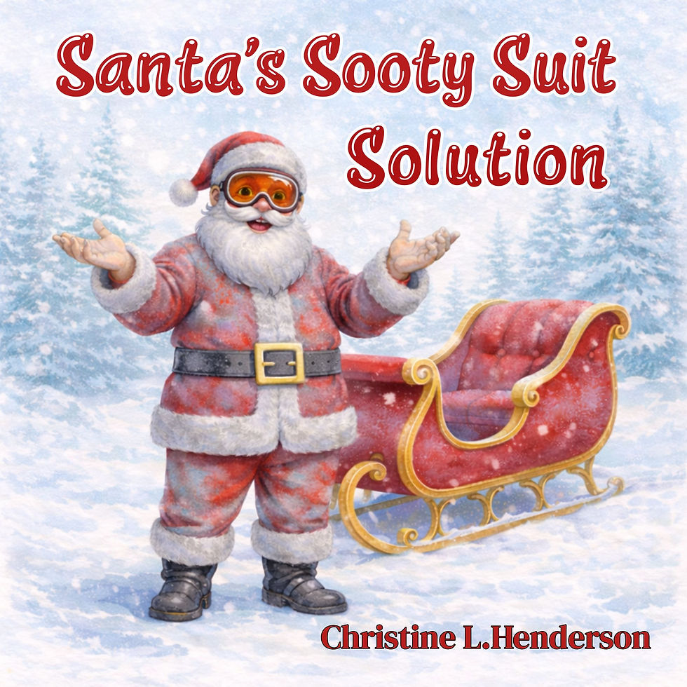 Each year when Santa returns home from his Christmas eve deliveries, his suit is a sooty mess.