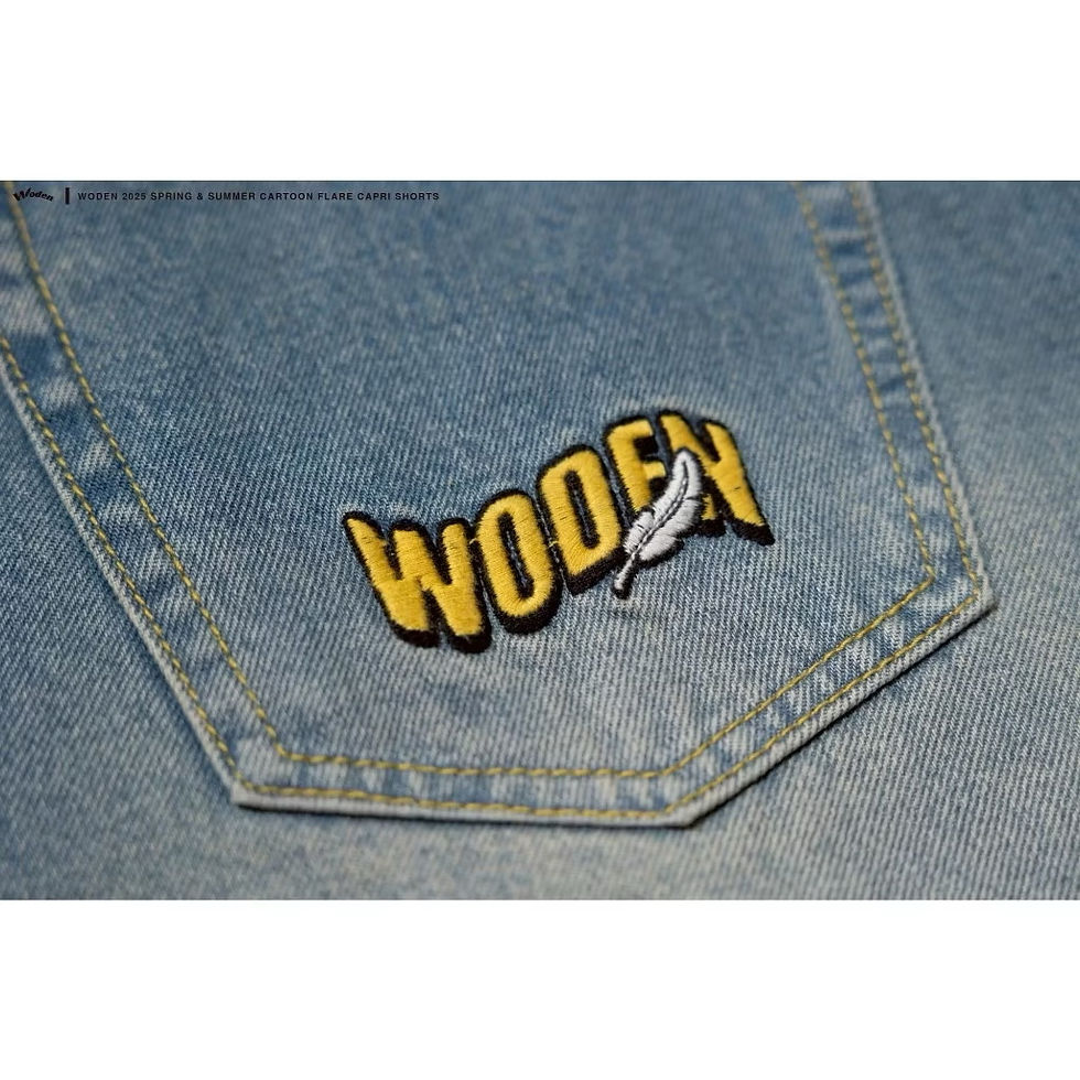 縮圖：WODEN "Cartoon Flare Capri Shorts"