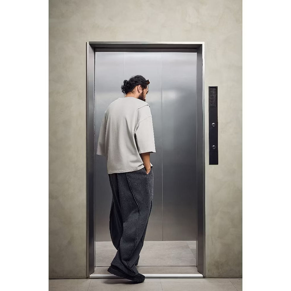 縮圖：BLACK LABEL "Loose Blade Curve Cotton Pants"