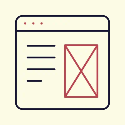 a moving wireframe of a website