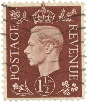 a brown english stamp