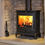 Thumbnail: Rochester 7 Black Door Trim in a living room setting