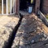 Outside works trench water supplies 