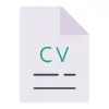 CV document icon: Downloadable resume