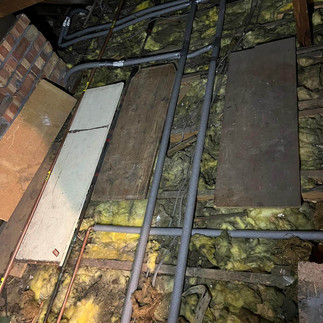 pipe work in loft