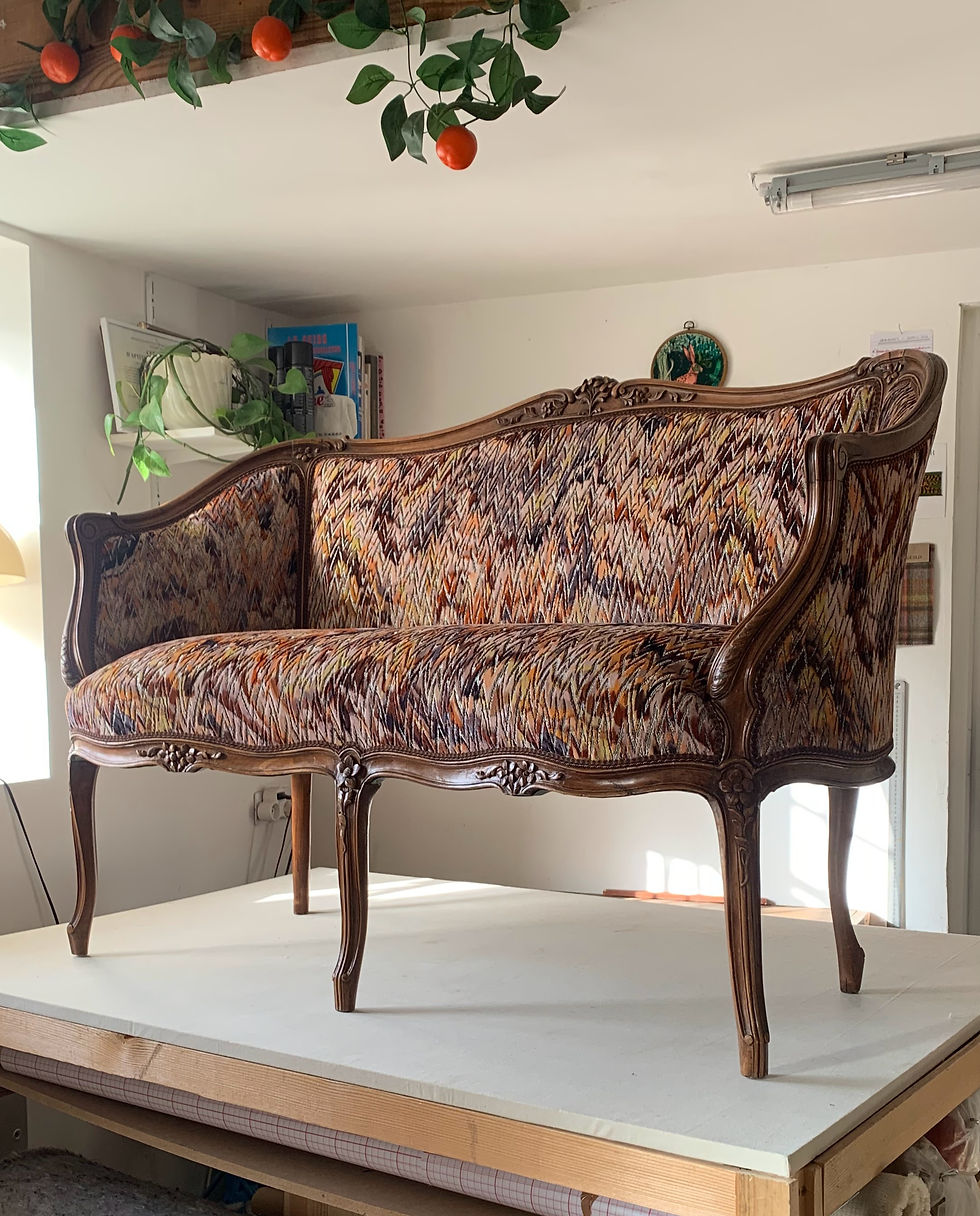 Miniature : Banquette de style Louis XV