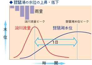 琵琶湖の水位の上昇・低下　琵琶湖河川事務所.gif