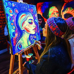painting in the dark
