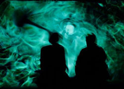 Shadows sucked up by psychedelic  swivel