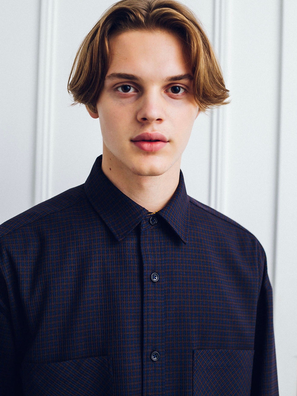 サムネイル： W Pocket Oversize Check Shirt