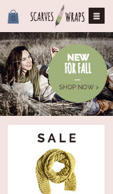 Mode & accessories hjemmesideskabeloner – Halstørklæder