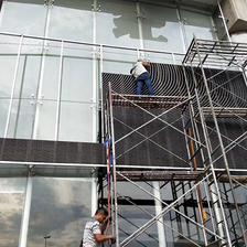 Outdoor transparent LED Screen Display P10 Waterproof