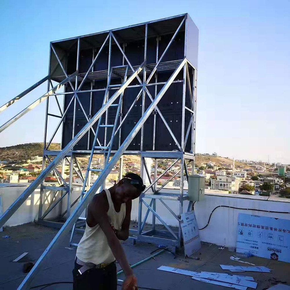 Roof installed led screen display