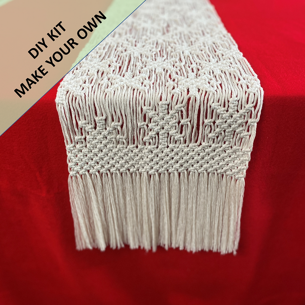 Thumbnail: DIYMacrame Christmas Stars Table Runner Kit