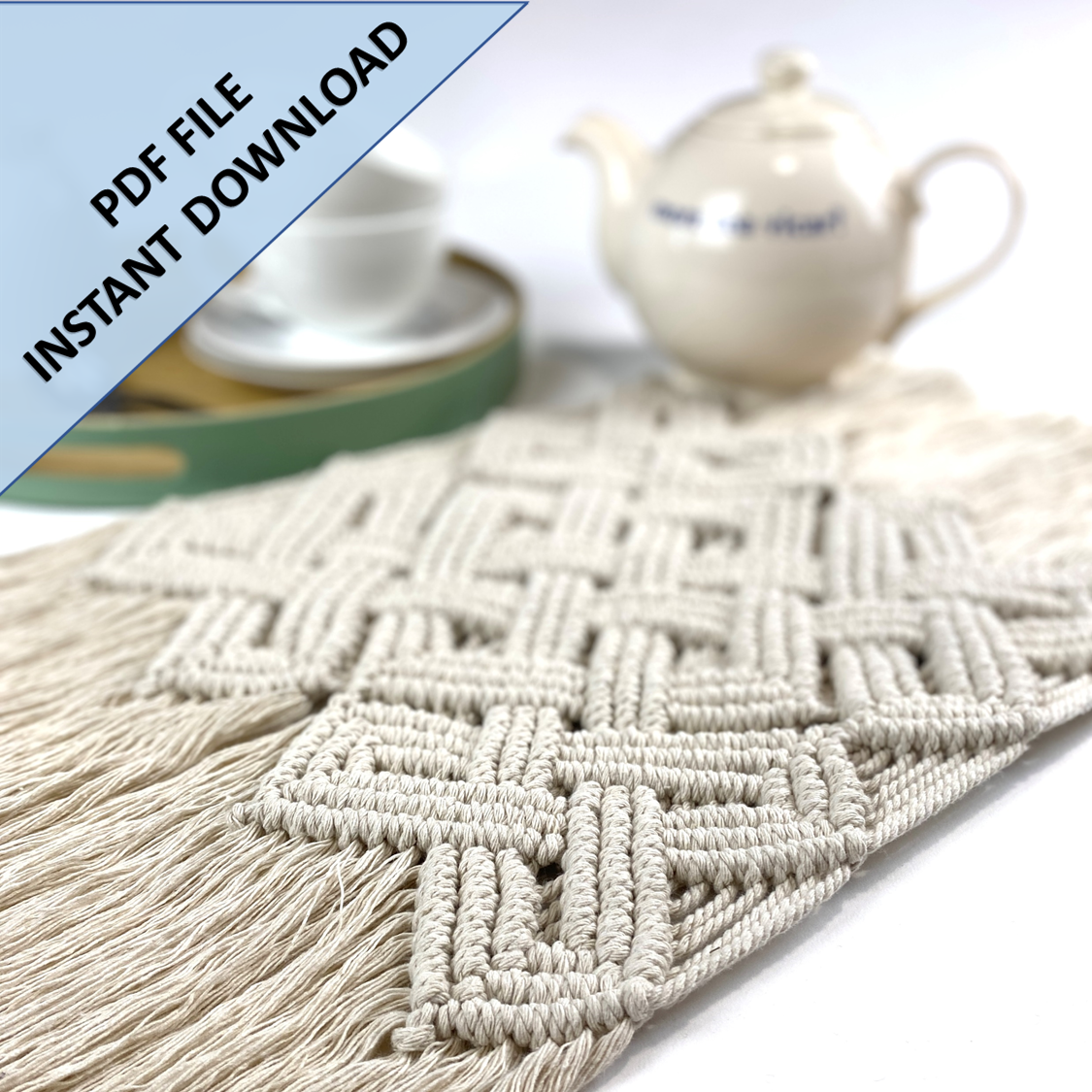 Macrame Celtic Knot Table Runner Pattern