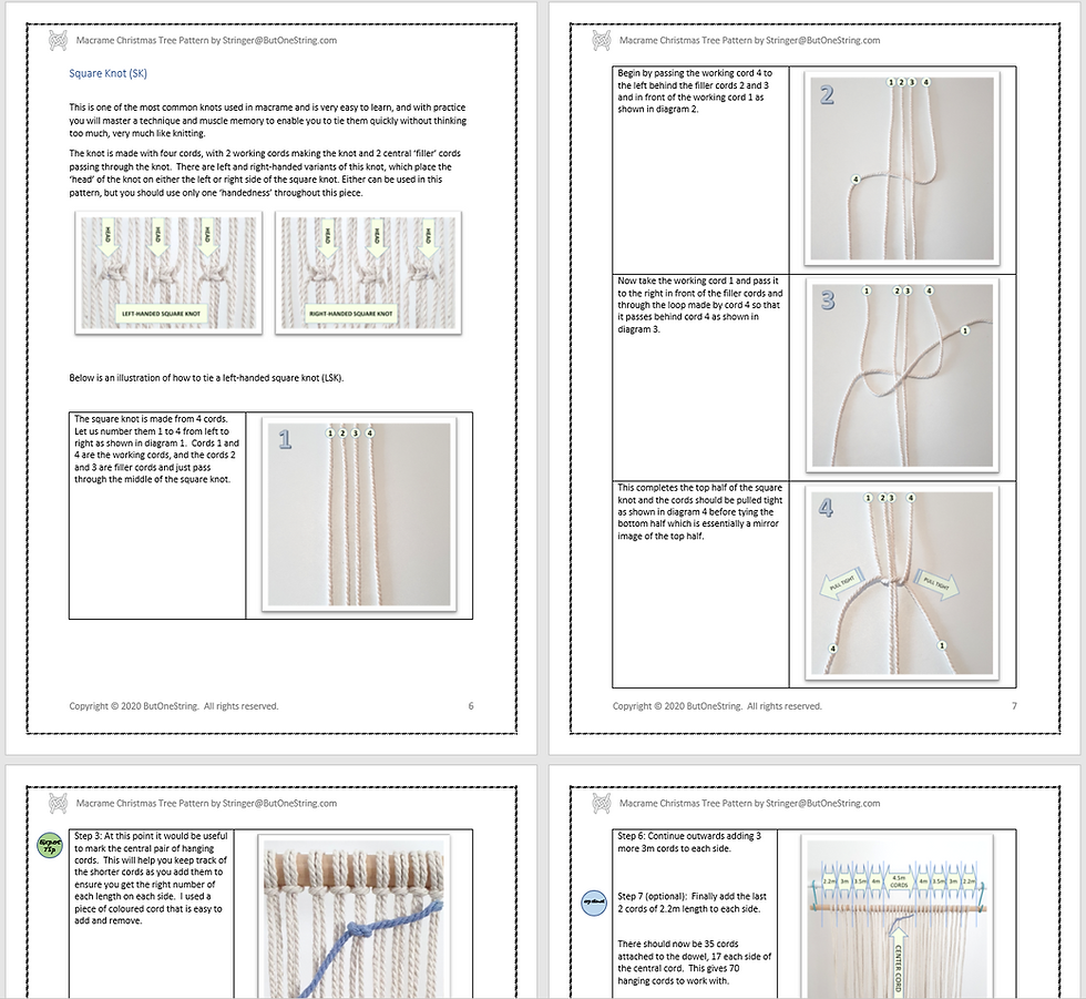 Thumbnail: Macrame Christmas Tree Kit