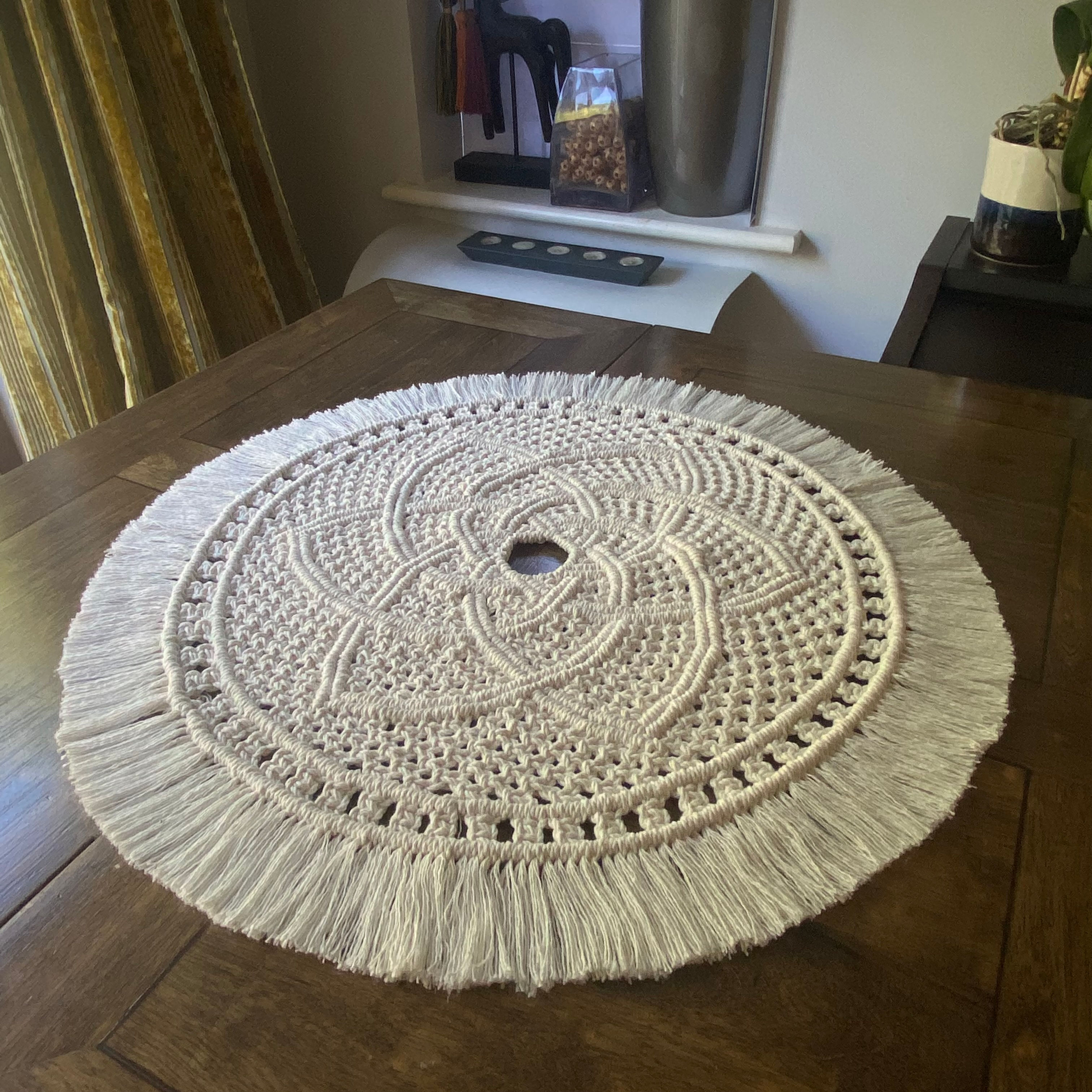 Macrame 'Spinning Star' Table Centerpiece