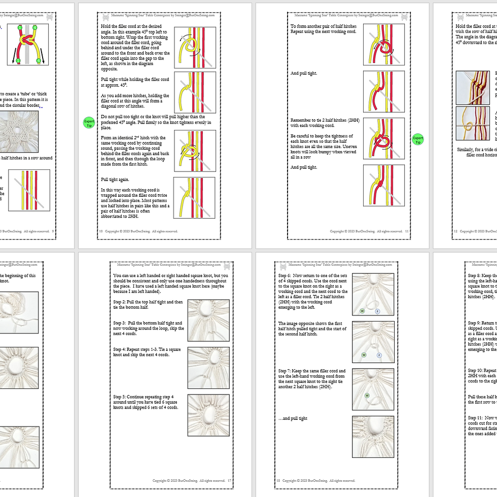 Thumbnail: DIY Macrame 'Spinning Star' Table Centrepiece Kit