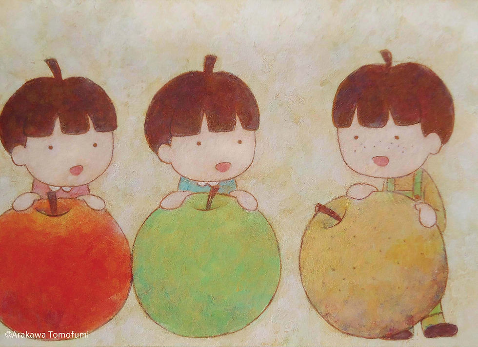 リンゴちゃん青リンゴくん梨くん