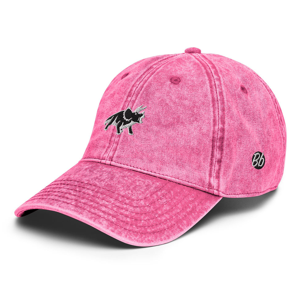 Thumbnail: Triceratops - Minimalist Vintage Cap