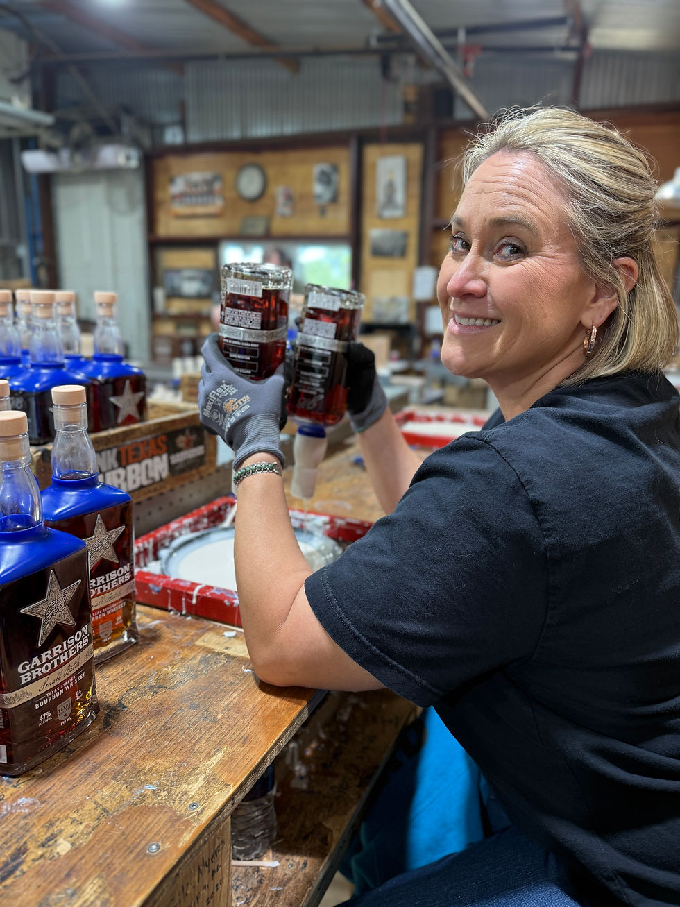 Volunteer Bottling at Garrison Brother Distillery near Wrenwood Ranch