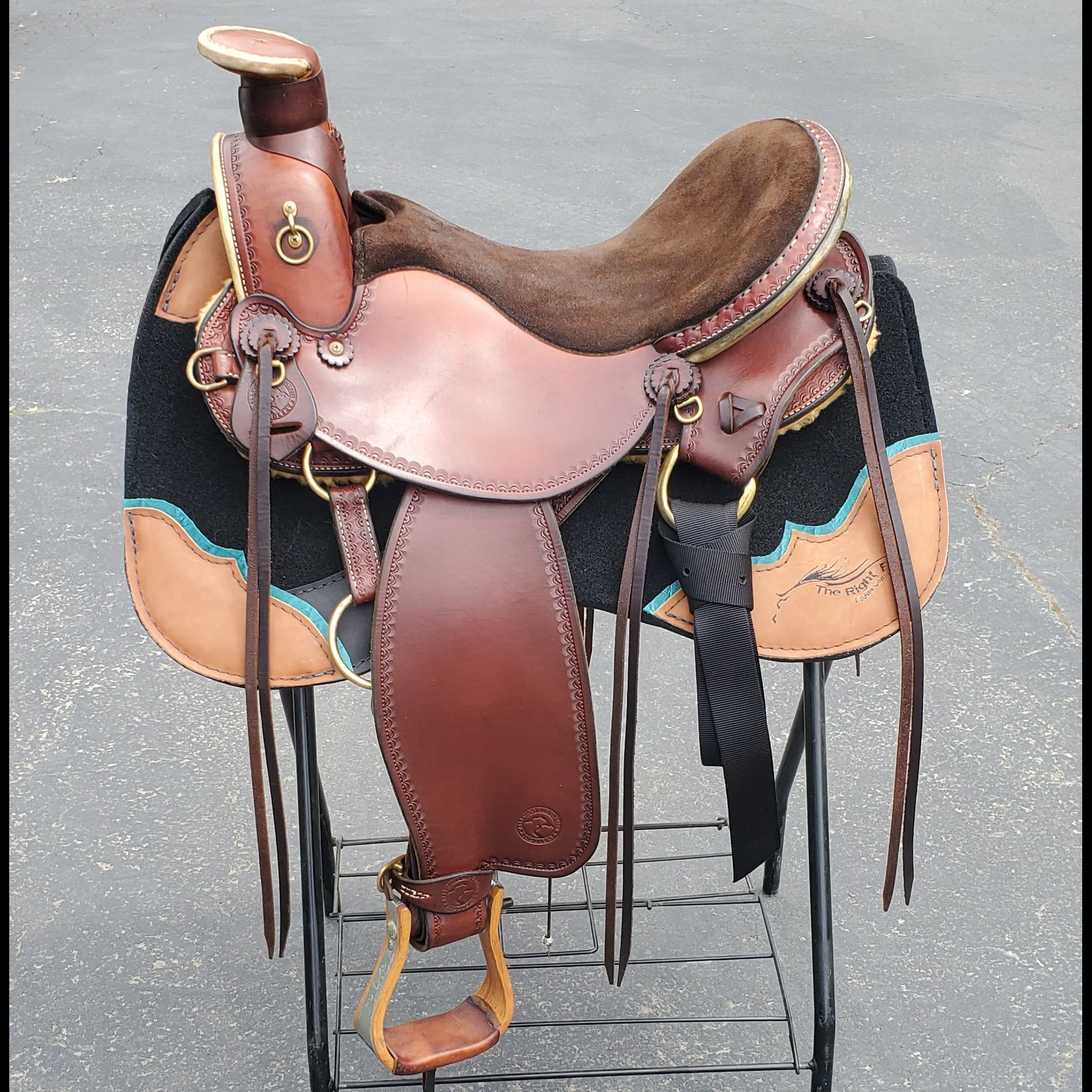 16.5" Custom Allegany Cascade Wade saddle with AW/ Arabian tree