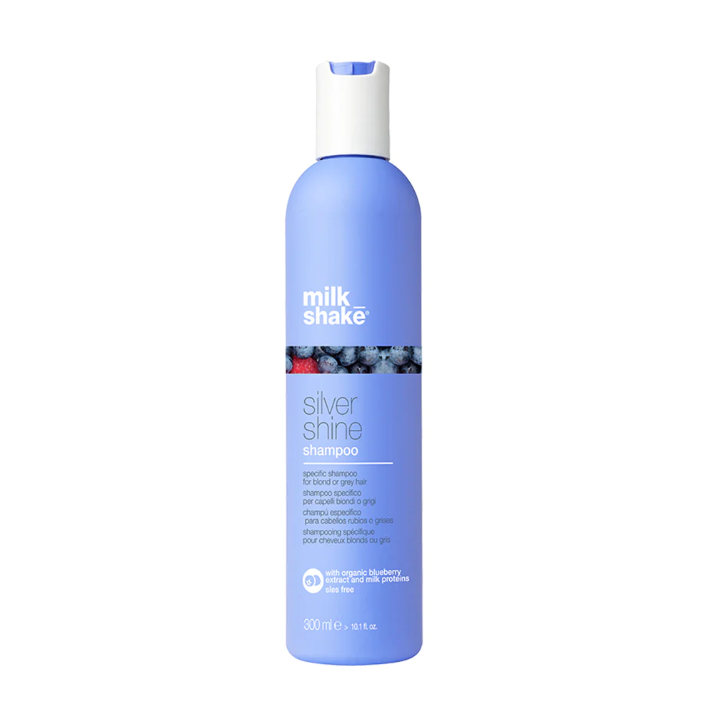 silver shine shampoo, purple shampoo, milkshake, toning shampoo