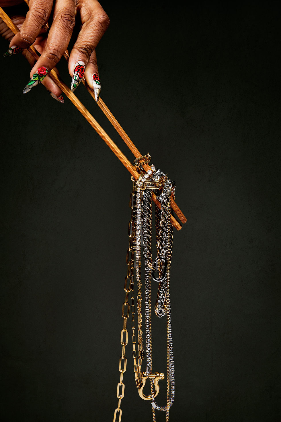 Gold-plated waterproof layer necklaces with organic design, perfect for everyday wear.