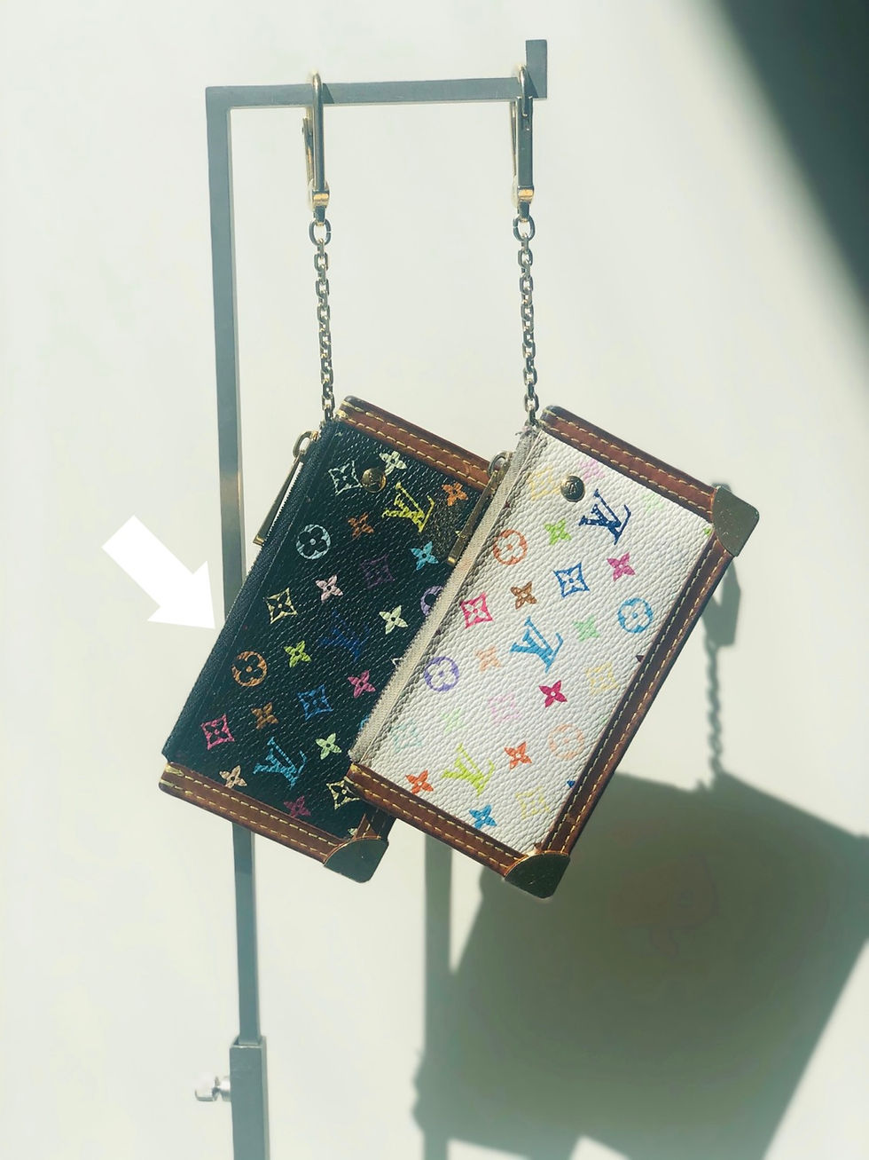 Thumbnail: BLACK Multicolor LV Coin Purse 