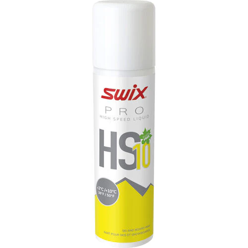 Swix HS10 Pro High Speed Liquid Glide Wax (36°F to 50°F), 4.2 fl.oz