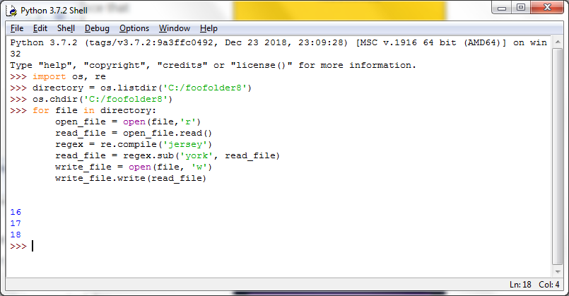 Script to find and replace strings in multiple text files