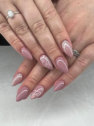 professional manicure and gel nail application