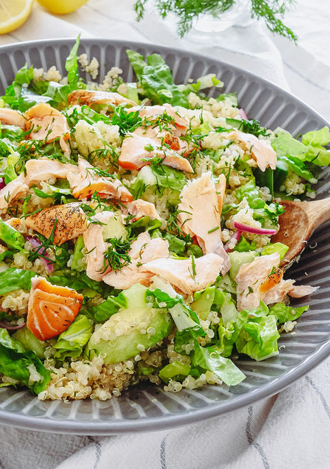 Quinoa Lachs Salat