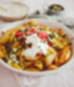 Knusprige Kartoffelspalten aus der Heißluftfritteuse, mediterraner Art