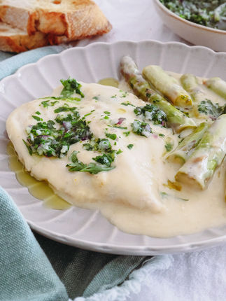 Spargel Hähnchen Pfanne