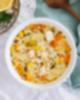 Hähnchen Risoni Suppe