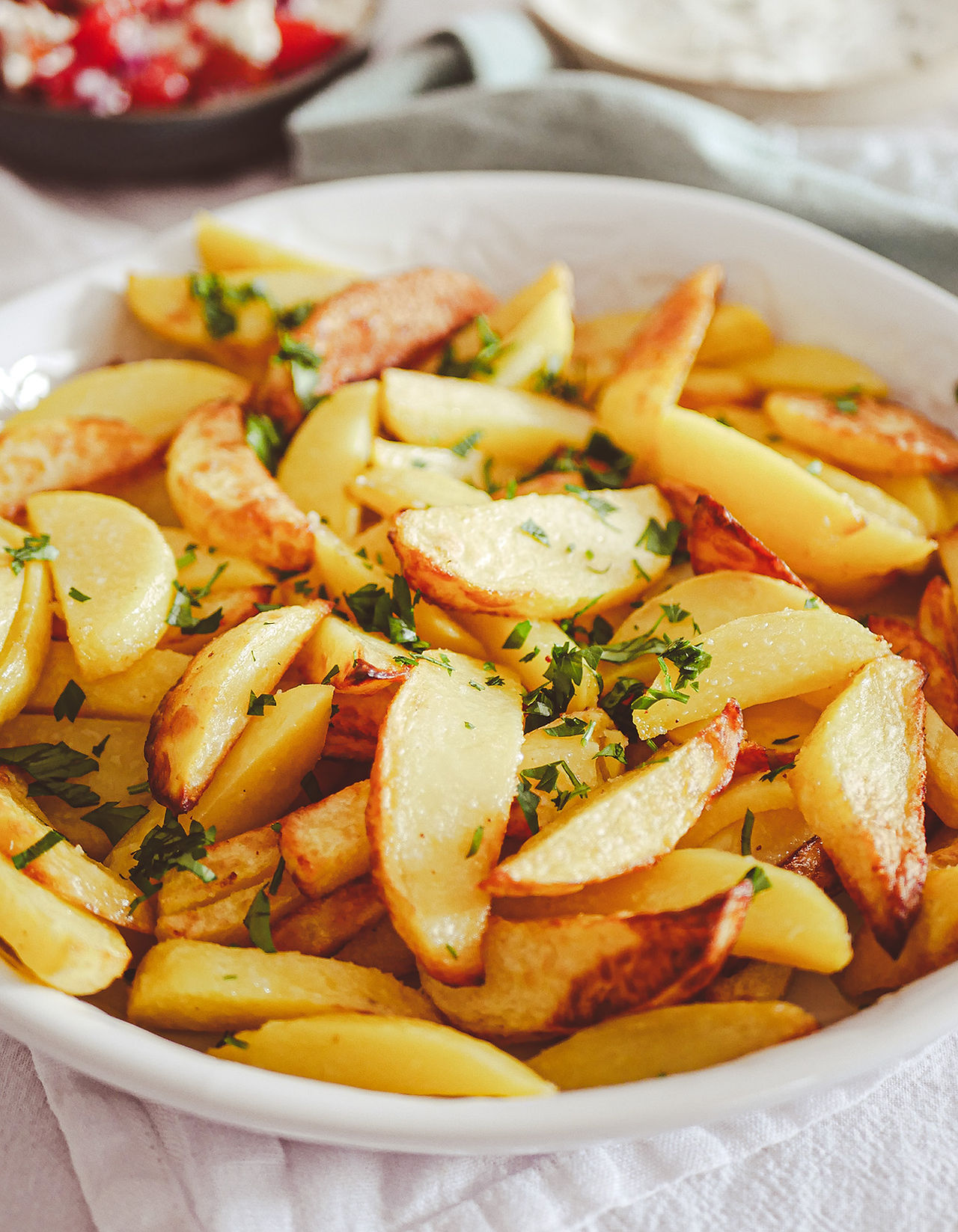 Kartoffelspalten aus der Heißluftfritteuse