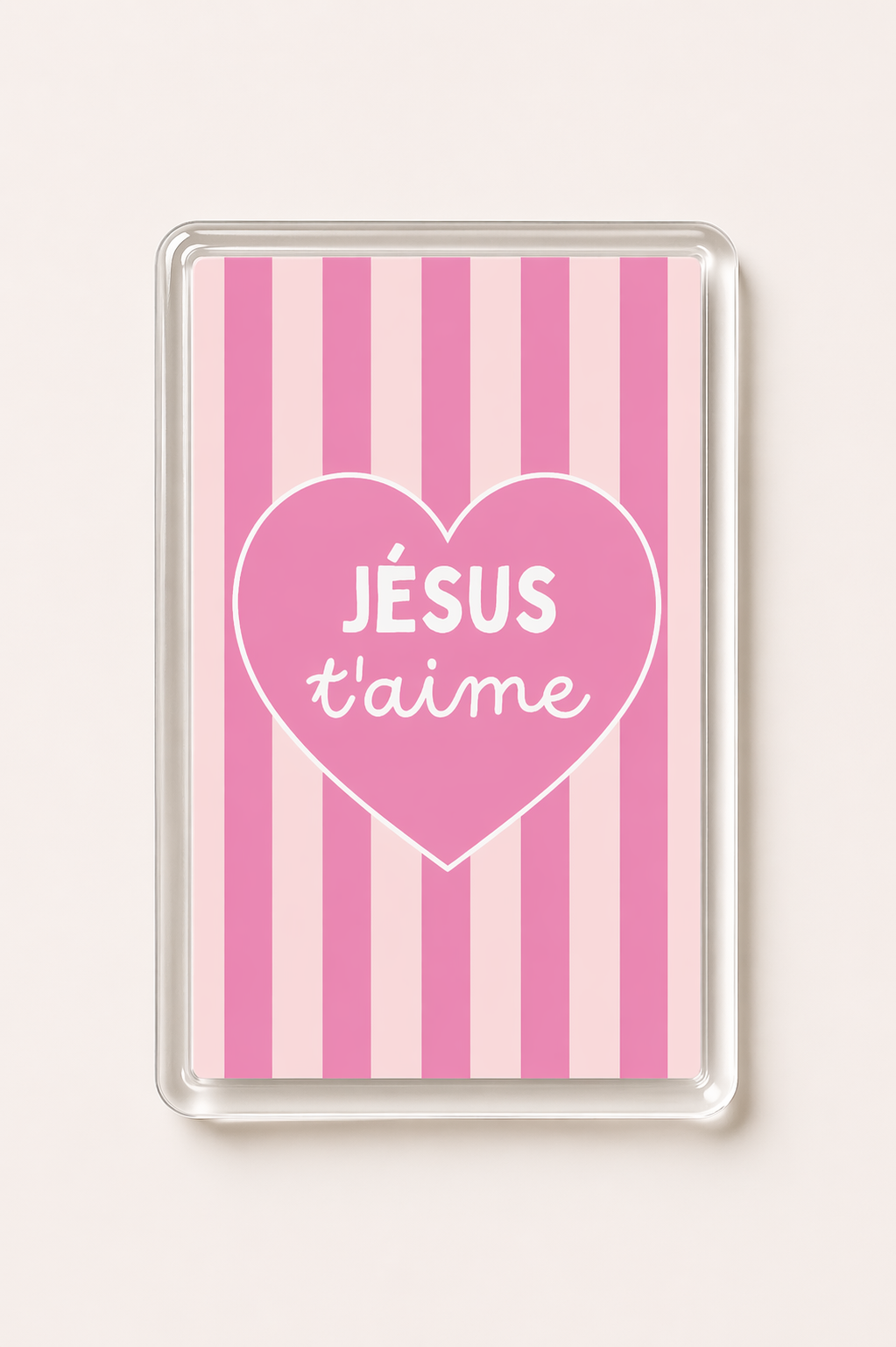 Magnet Jésus t'aime - Chamallow