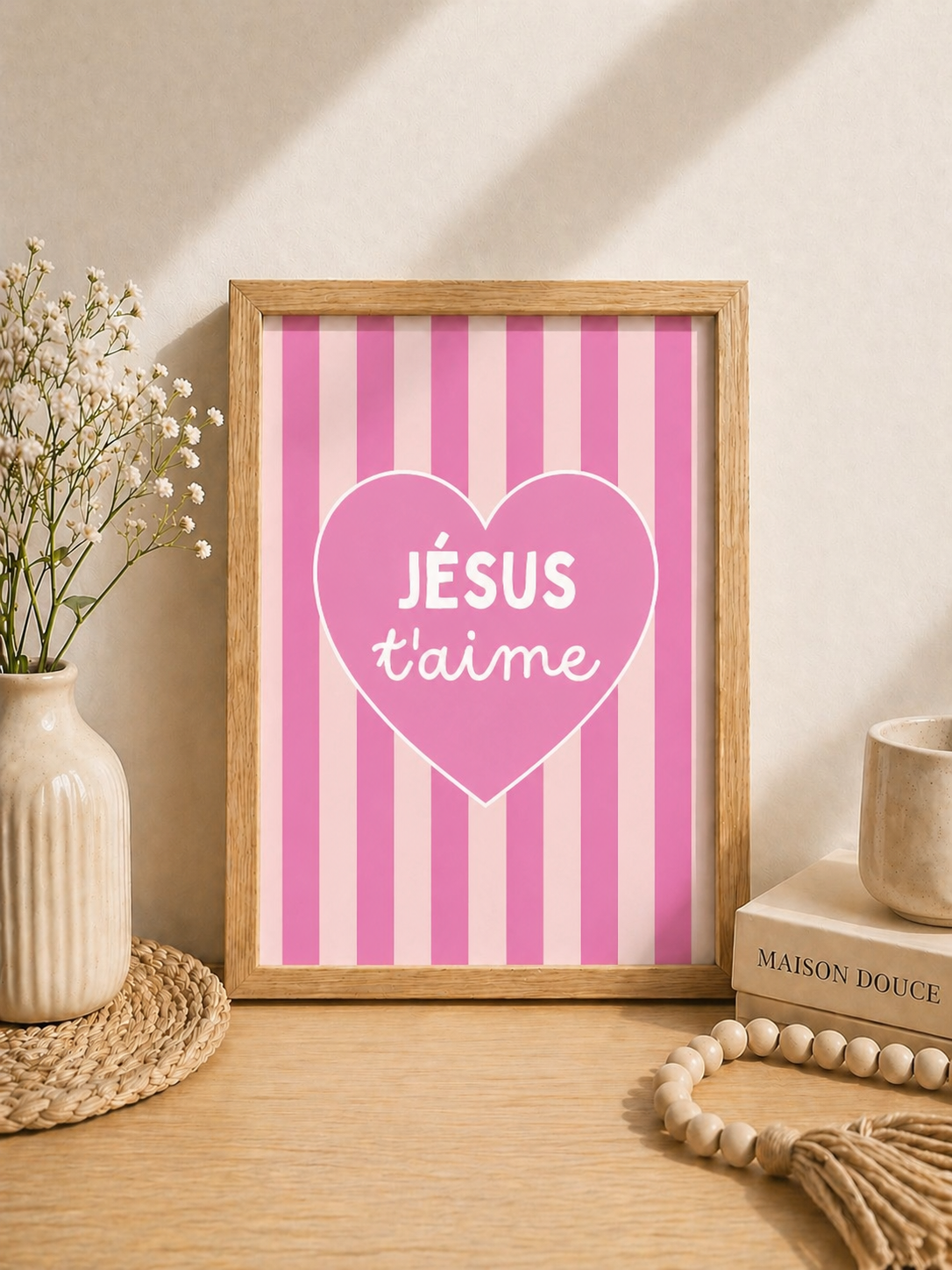 Affiche chrétienne Jésus t'aime - Chamallow - à partir de 9€