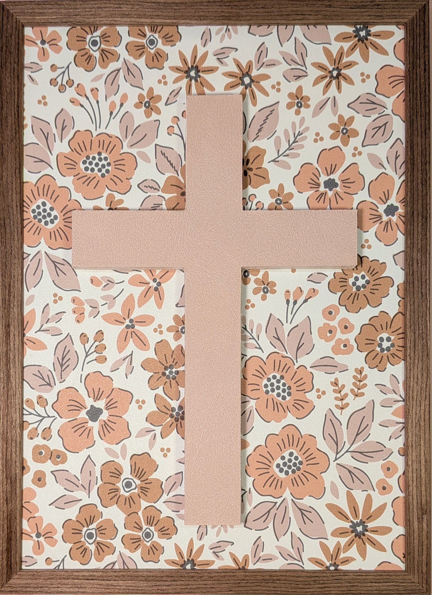 Croix encadrée moyen format - Clara